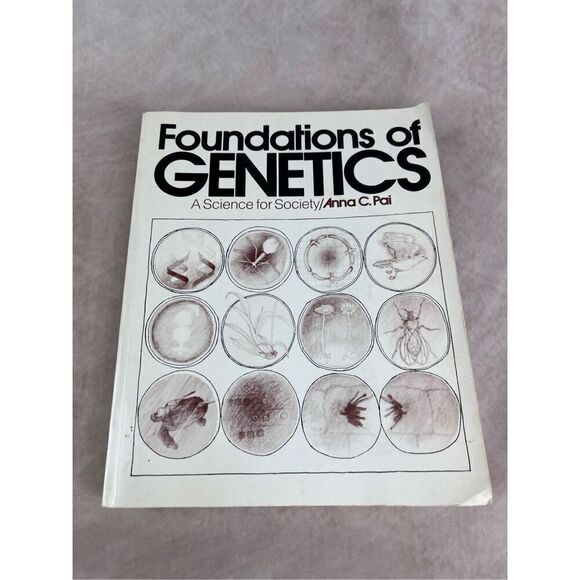 Vintage Foundations of Genetics Book Anna C. Pali - Picture 1 of 7